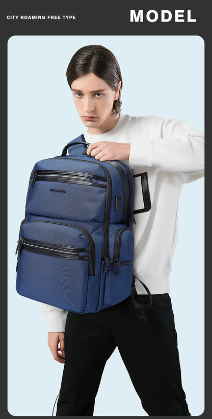 BANGE Anti Theft Laptop Backpack 15.6" Anti-wrinkle Waterproof USB Recharging Oxford Backpack Men Fashion Travel Bag Backpacks