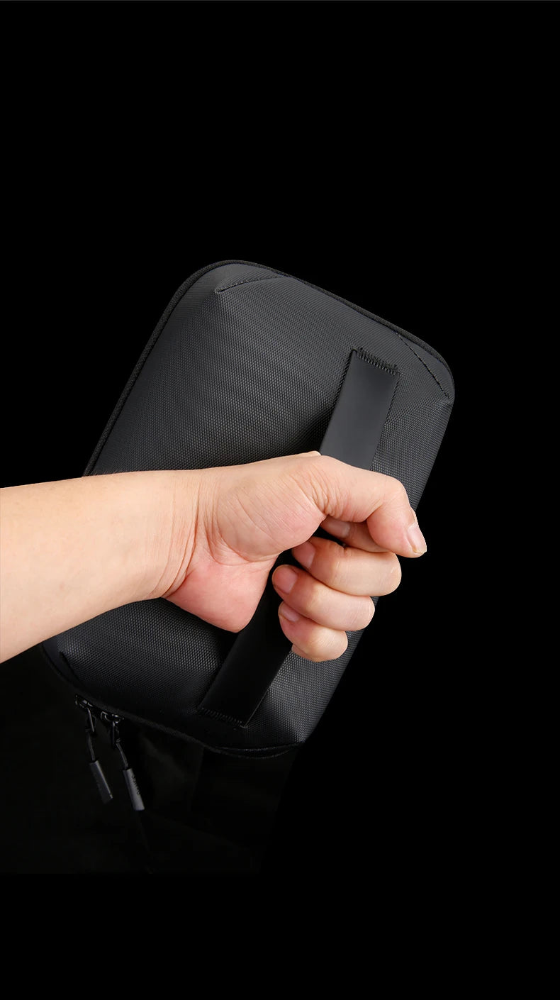 BANGE Multi-Layers Tech Pouch Oxford Warerproof Organizer Case Portable Data Cable Storage Bag Gadget Bag for Travel USB Charger