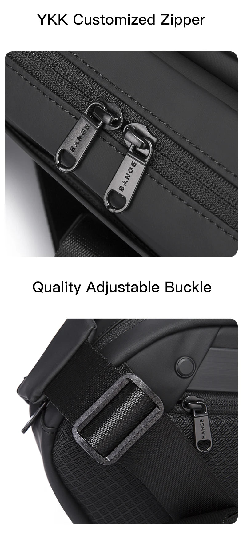 BANGE Chest Bag New Design 9.7 inch iPadShoulder Messenger Bags Waterproof Anti-stain Anti-theft Big Capacity Short Trip Pack
