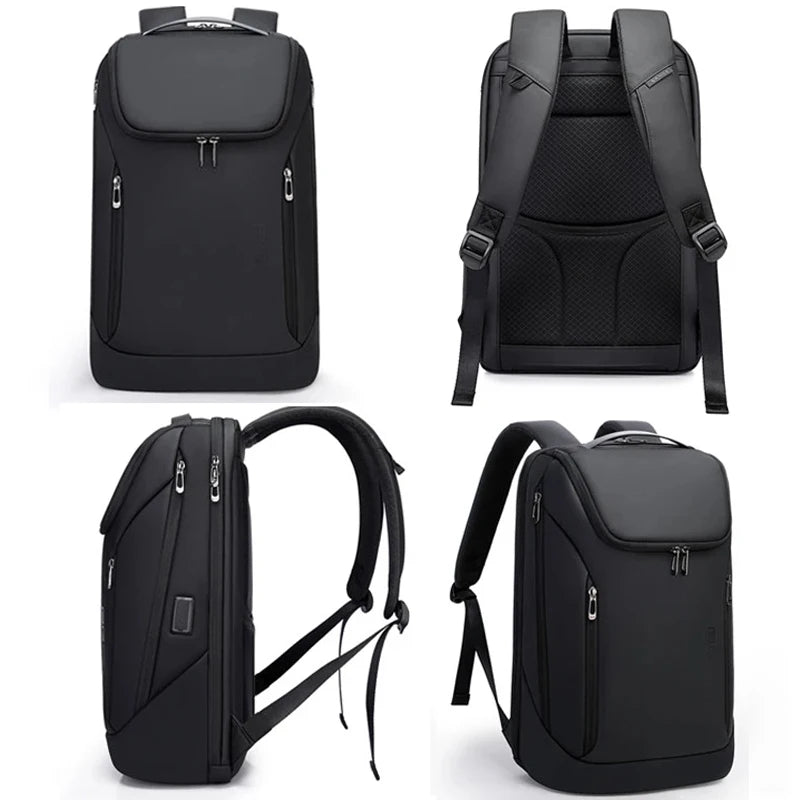 Big Big Bag #0019 - BANGE 17" USB Waterproof Laptop Backpack – Anti-Theft Travel Bag for Work & School
