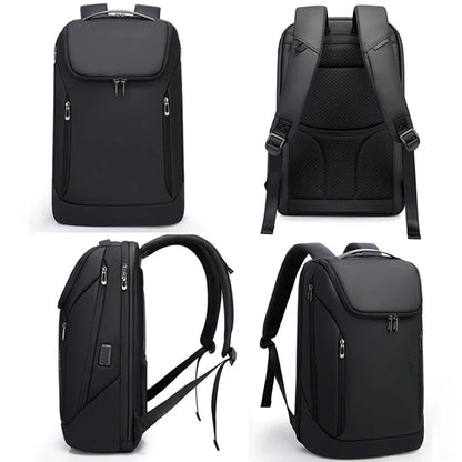 Big Big Bag #0019 - BANGE 17" Laptop Backpack – Waterproof Business Travel Bag with USB Charging Port
