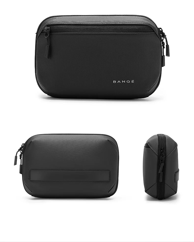 BANGE Multi-Layers Tech Pouch Oxford Warerproof Organizer Case Portable Data Cable Storage Bag Gadget Bag for Travel USB Charger