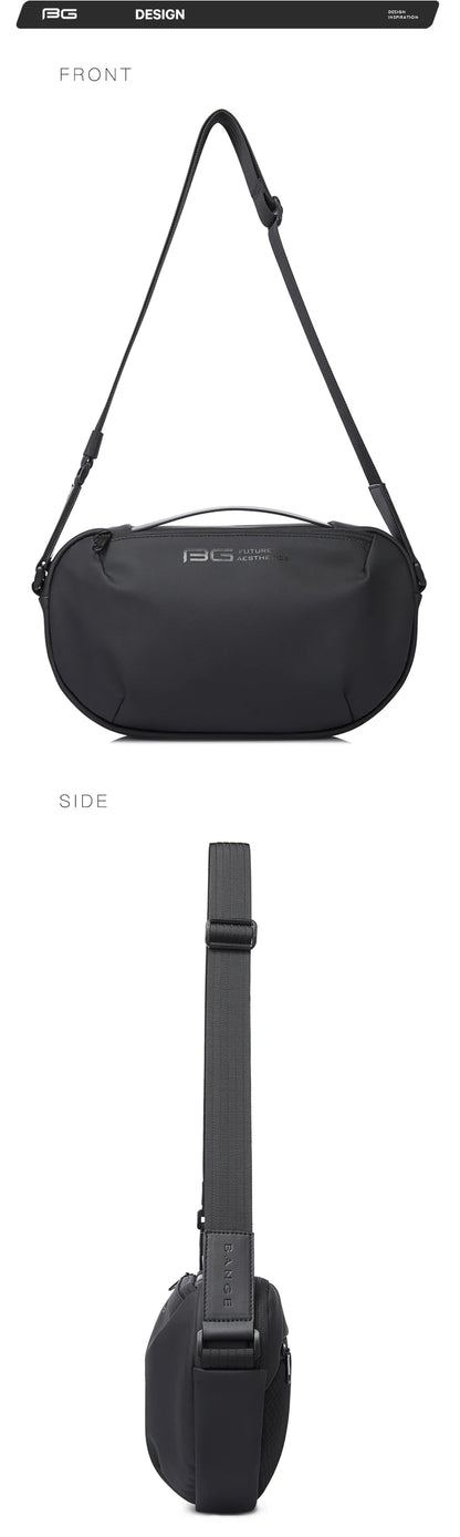 BANGE Men's Waterproof Crossbody Bag Oxford Large Capacity Multifunction Anti-theft Sling Shoulder Messenger Chest Bag Pack