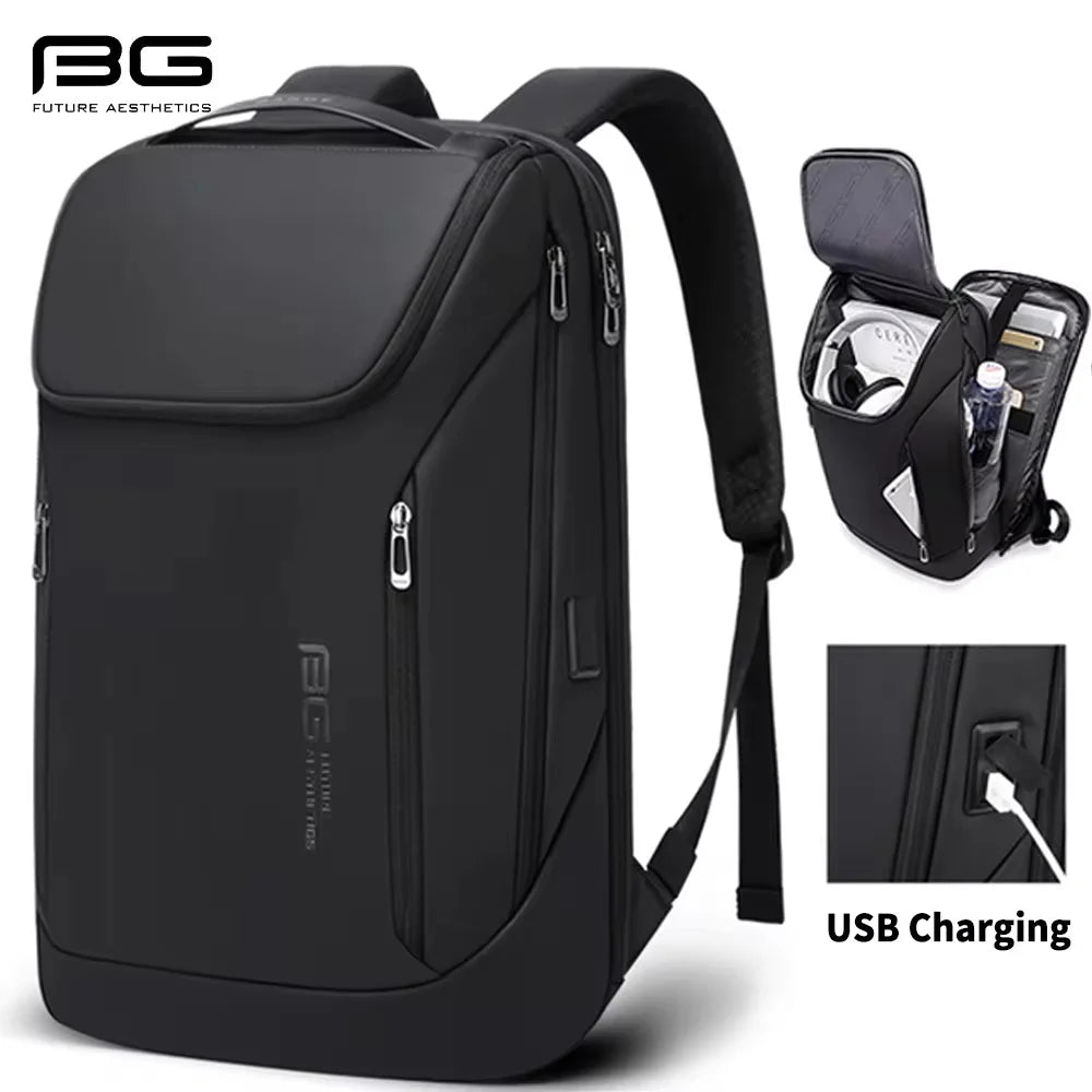 Big Big Bag #0019 - BANGE 17" Laptop Backpack – Waterproof Business Travel Bag with USB Charging Port