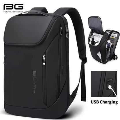 Big Big Bag #0019 - BANGE 17" Laptop Backpack – Waterproof Business Travel Bag with USB Charging Port