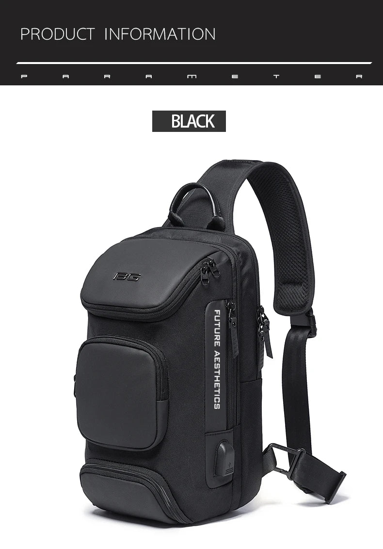 Big Big Bag #0040 - BANGE Anti-Theft Crossbody Bag – Waterproof Shoulder & Chest Pack for Men