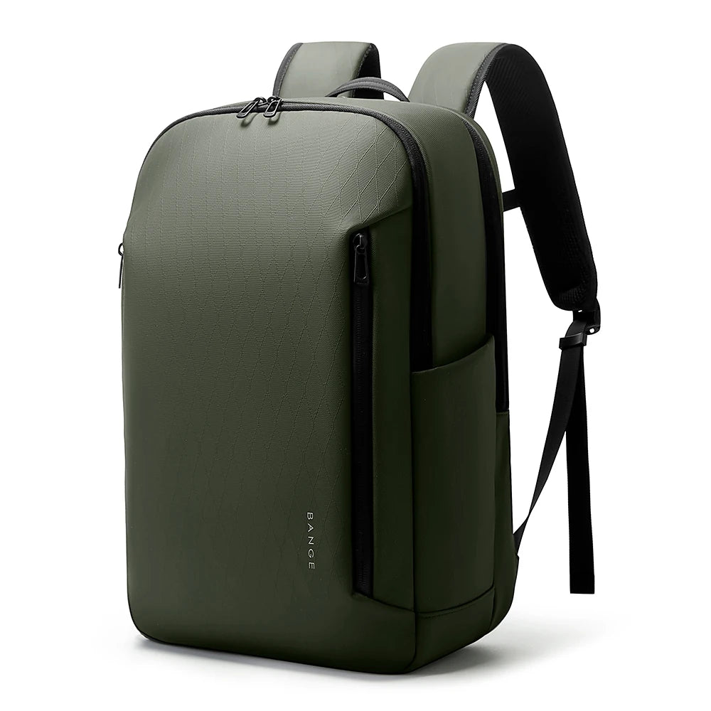BANGE New Casual Multi-Pockets Big Capacity Daily 15.6inch Laptop Light Waterproof For Business Trip Roomy Men Backpack with YKK