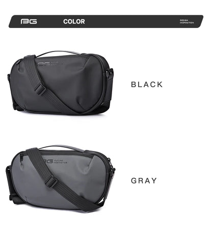 BANGE Men's Waterproof Crossbody Bag Oxford Large Capacity Multifunction Anti-theft Sling Shoulder Messenger Chest Bag Pack