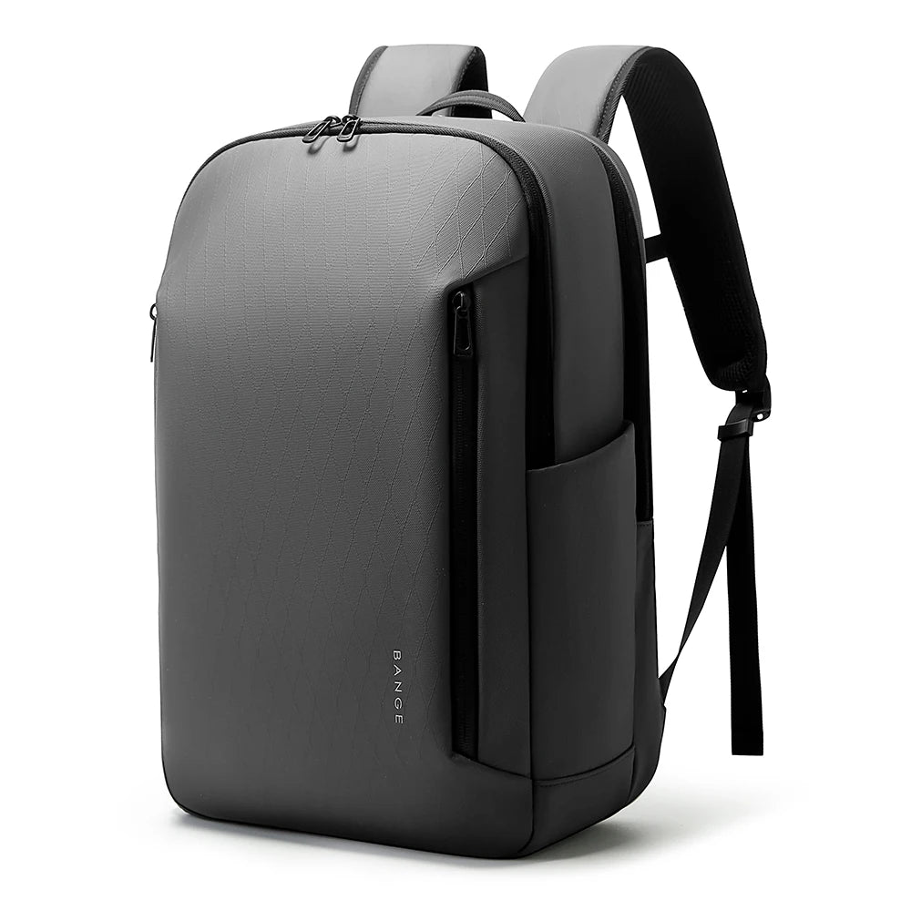 BANGE New Casual Multi-Pockets Big Capacity Daily 15.6inch Laptop Light Waterproof For Business Trip Roomy Men Backpack with YKK