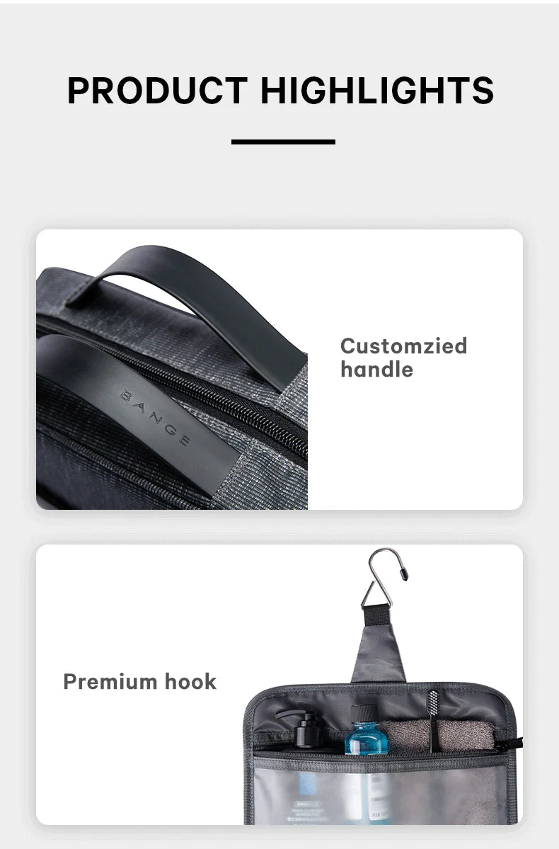 Big Big Bag #0016 -BANGE Waterproof Makeup Bag – Oxford Travel Cosmetic Organizer for Women