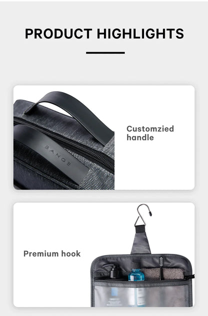 Big Big Bag #0016 -BANGE Waterproof Makeup Bag – Oxford Travel Cosmetic Organizer for Women