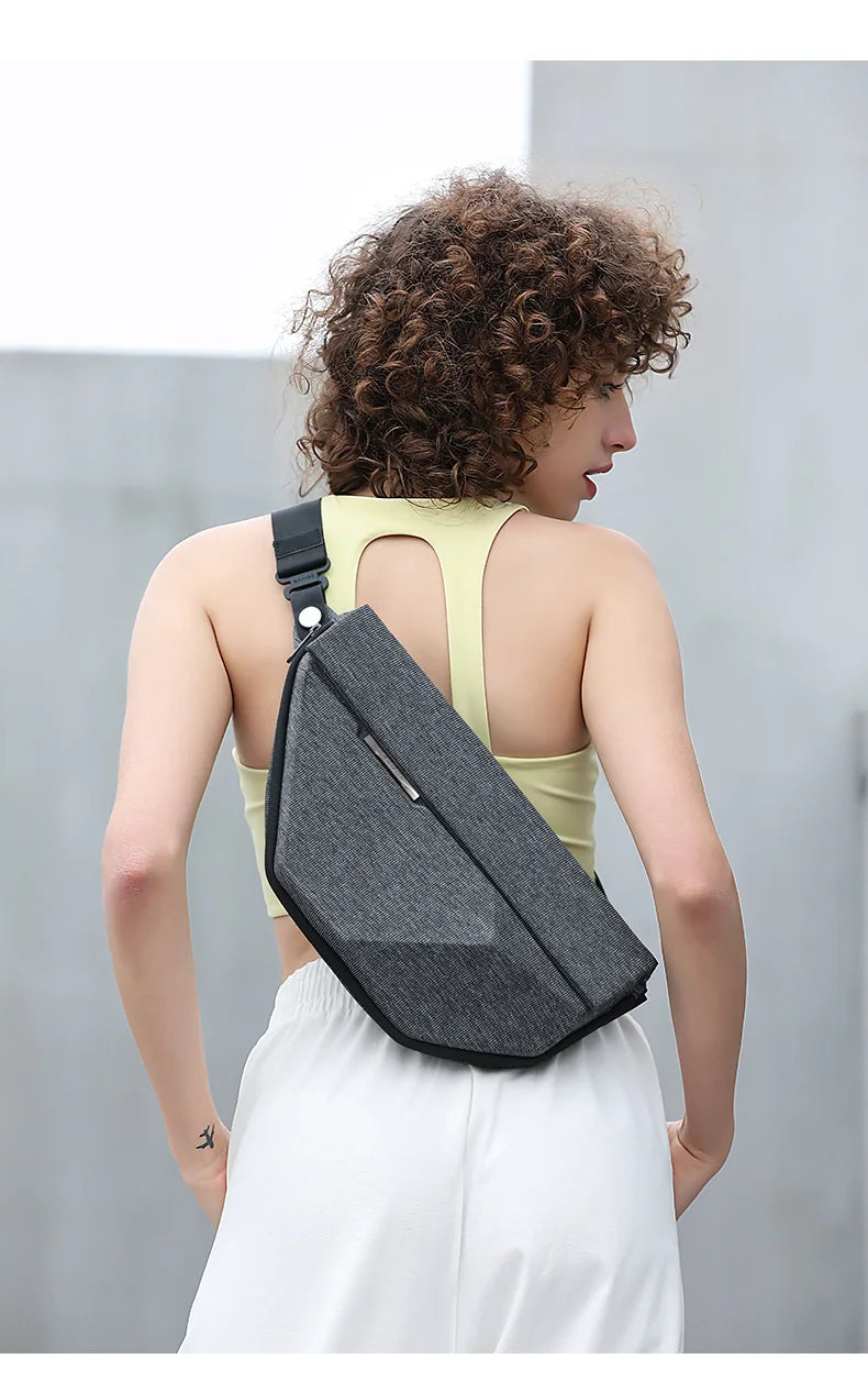 Big Big Bag #0029 - BANGE Waterproof Sling Bag – Multifunction Shoulder & Chest Pack for Men (Fits 7–9" iPad)