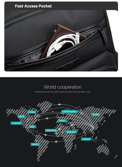 Big Big Bag #0001 - BANGE Hard Shell Sling Bag – Waterproof Crossbody Chest Pack with USB 3.0 Charging