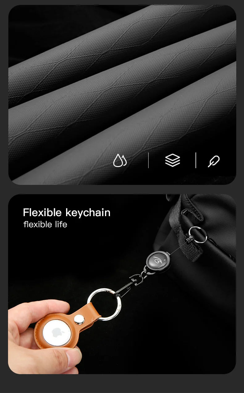 BANGE Daily Use Crossbody Bag Minimalist Chest Shoulder Pack for Men and Women Sling Bag Waterproof Lightweight Pack For Travel