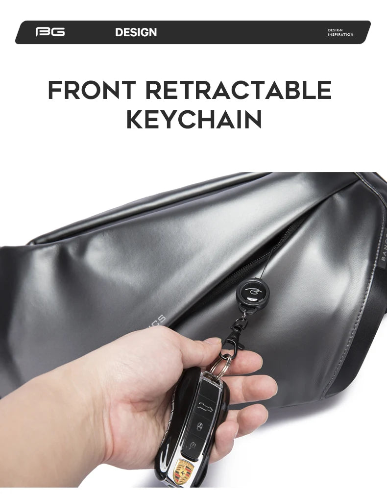 BANGE Chest Bag New Design 9.7 inch iPadShoulder Messenger Bags Waterproof Anti-stain Anti-theft Big Capacity Short Trip Pack