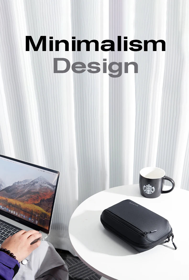 BANGE Multi-Layers Tech Pouch Oxford Warerproof Organizer Case Portable Data Cable Storage Bag Gadget Bag for Travel USB Charger