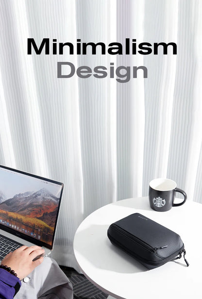 BANGE Multi-Layers Tech Pouch Oxford Warerproof Organizer Case Portable Data Cable Storage Bag Gadget Bag for Travel USB Charger