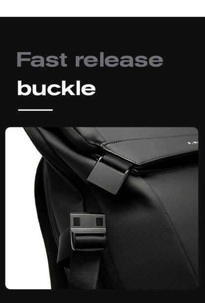 Bange Men Fashion Backpack 15.6 inch Multifunctional Waterproof Backpack Daily Travel Bag Casual School Rucksack with Buckle