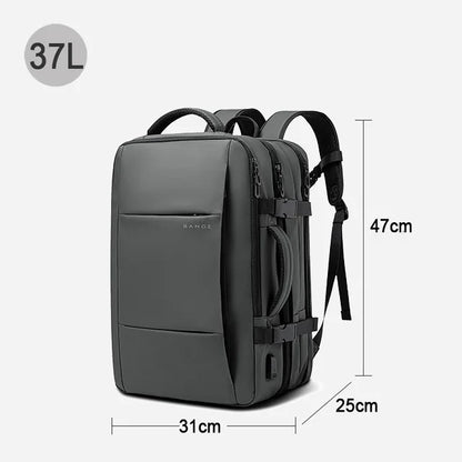 BANGE Aesthetic Men Business Backpack School Expandable USB Bag, Large Capacity 17.3 Laptop Waterproof Fashion Travel Backpack