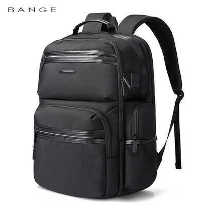 BANGE Anti Theft Laptop Backpack 15.6" Anti-wrinkle Waterproof USB Recharging Oxford Backpack Men Fashion Travel Bag Backpacks
