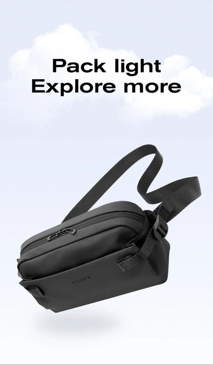 BANGE Daily Use Crossbody Bag Minimalist Chest Shoulder Pack for Men and Women Sling Bag Waterproof Lightweight Pack For Travel