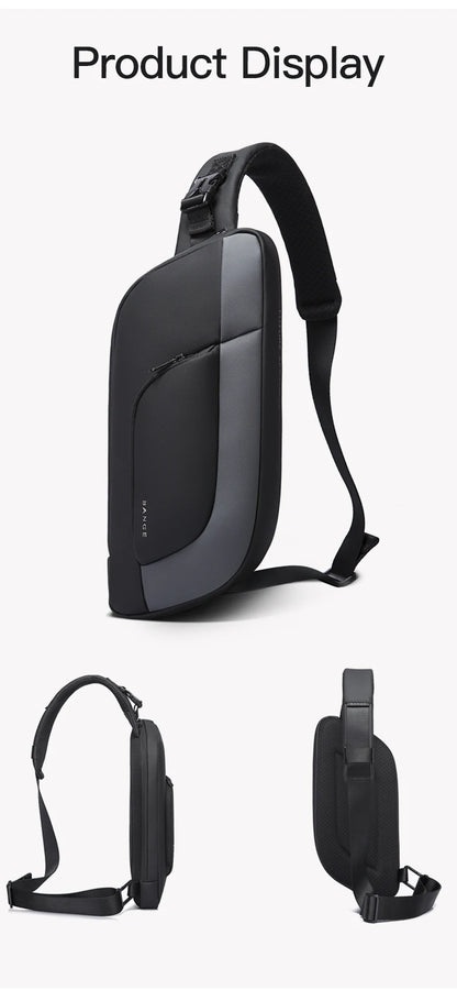 Big Big Bag #0031 - BANGE Waterproof Chest Bag – Korean Style Sling Pack for Men, Anti-Stain & Multifunction