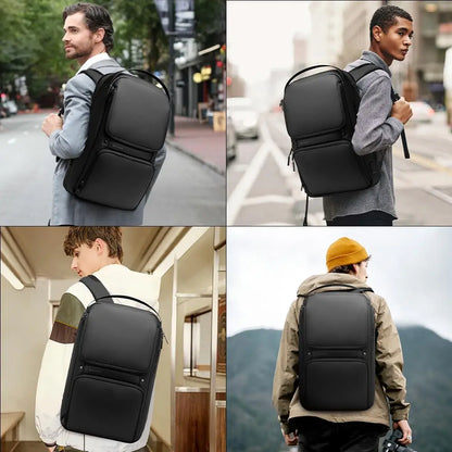 BANGE Men Anti Theft Waterproof Laptop Backpack 15.6 Inch Daily Work Business Backpacks Thin School Back Pack Mochila