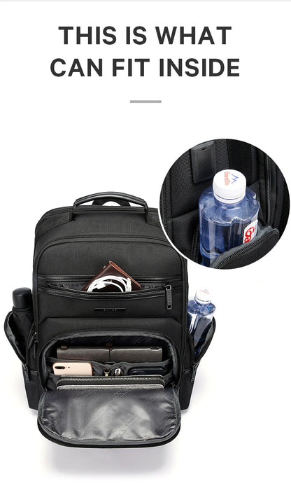 BANGE Anti Theft Laptop Backpack 15.6" Anti-wrinkle Waterproof USB Recharging Oxford Backpack Men Fashion Travel Bag Backpacks