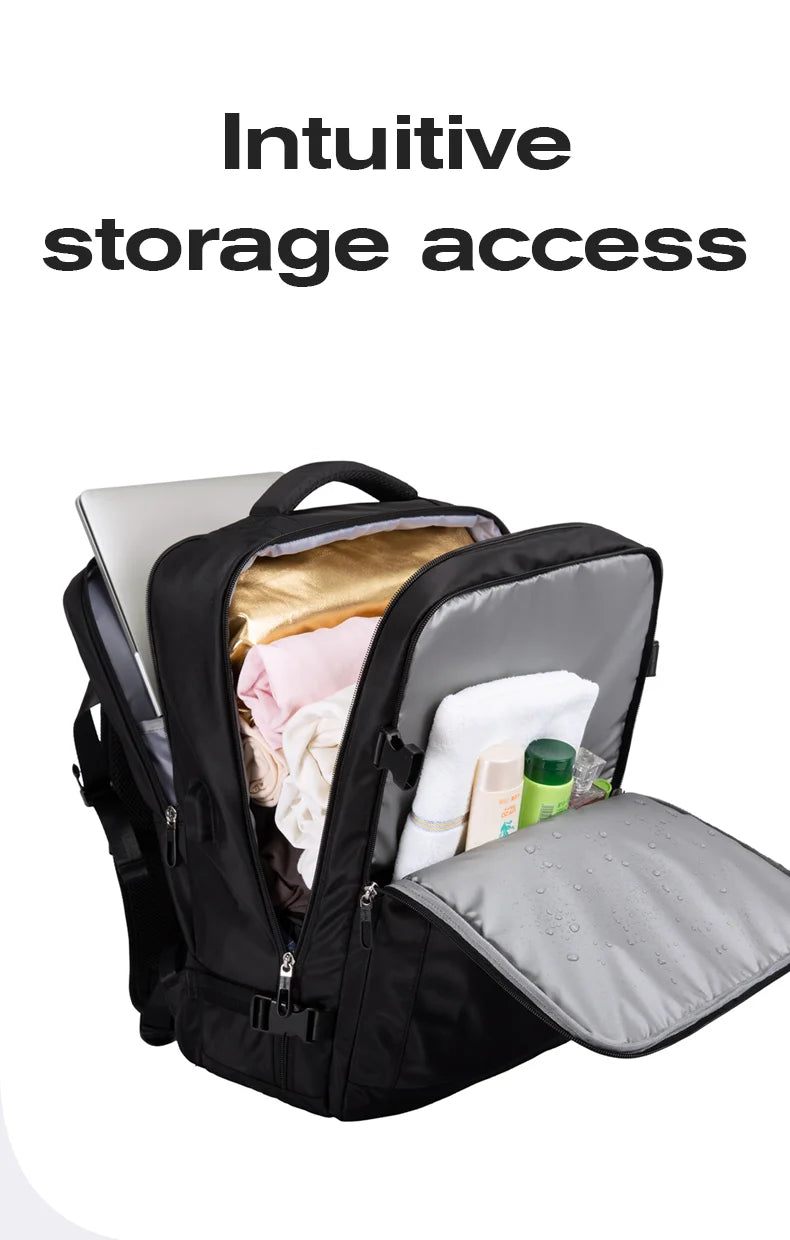 Big Big Bag #0018 - BANGE Waterproof Laptop Backpack – 15.6" USB Charging Business & Travel Bag for Men