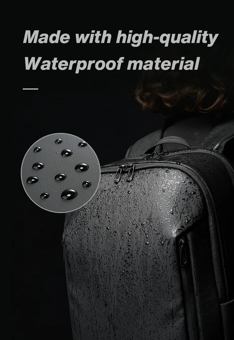 BANGE New Casual Multi-Pockets Big Capacity Daily 15.6inch Laptop Light Waterproof For Business Trip Roomy Men Backpack with YKK