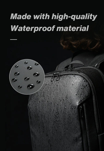 BANGE New Casual Multi-Pockets Big Capacity Daily 15.6inch Laptop Light Waterproof For Business Trip Roomy Men Backpack with YKK