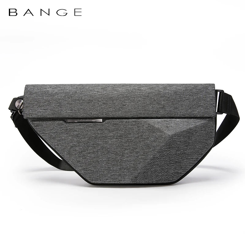 BANGE Men Oxford Waterproof Multifunction Hard Shoulder Bags Messenger Chest Sling Crossbody Bags Travel For 7.9 inch iPad