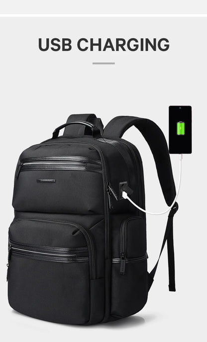 BANGE Anti Theft Laptop Backpack 15.6" Anti-wrinkle Waterproof USB Recharging Oxford Backpack Men Fashion Travel Bag Backpacks