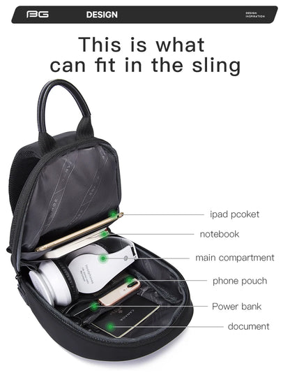 BANGE 2022 New Anti-theft Multifunction Crossbody Bag Shoulder Messenger Bags Male Waterproof Short Trip Chest Bag Pack for Men