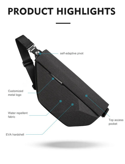 Big Big Bag #0029 - BANGE Waterproof Sling Bag – Multifunction Shoulder & Chest Pack for Men (Fits 7–9" iPad)