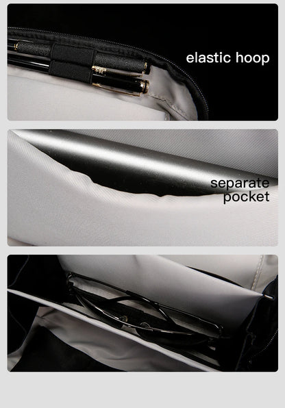 BANGE Multi-Layers Tech Pouch Oxford Warerproof Organizer Case Portable Data Cable Storage Bag Gadget Bag for Travel USB Charger