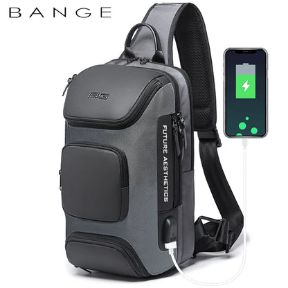 Big Big Bag #0040 - BANGE Anti-Theft Crossbody Bag – Waterproof Shoulder & Chest Pack for Men
