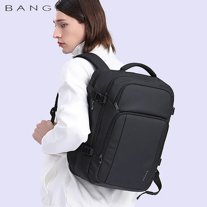 Big Big Bag #0035 - BANGE Large Capacity Laptop Backpack – 15.6" Waterproof Oxford with USB