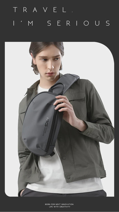 BANGE 2022 New Anti-theft Multifunction Crossbody Bag Shoulder Messenger Bags Male Waterproof Short Trip Chest Bag Pack for Men