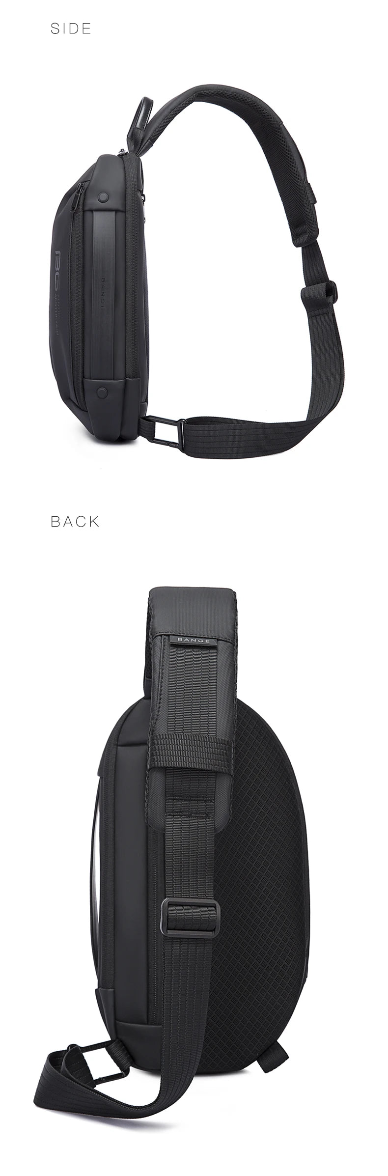 BANGE 2022 New Anti-theft Multifunction Crossbody Bag Shoulder Messenger Bags Male Waterproof Short Trip Chest Bag Pack for Men