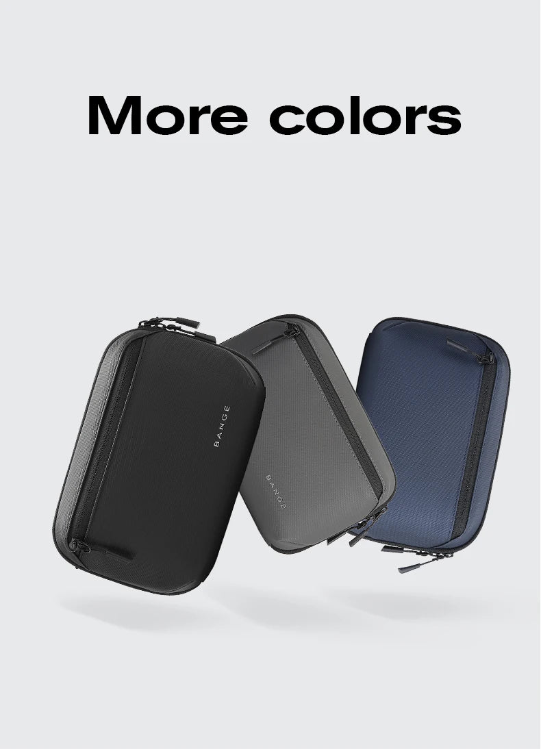 BANGE Multi-Layers Tech Pouch Oxford Warerproof Organizer Case Portable Data Cable Storage Bag Gadget Bag for Travel USB Charger