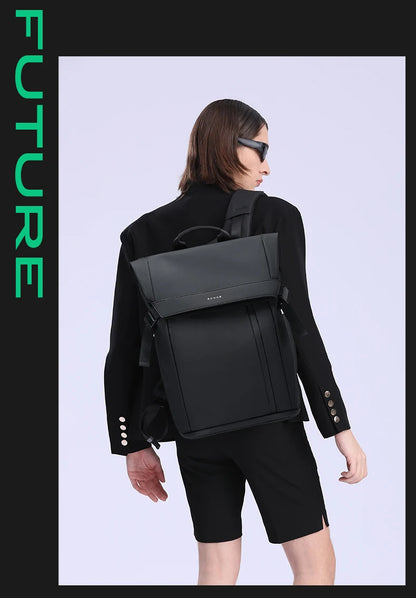 BANGE 15.6-inch laptop Men's business backpack waterproof multi compartment travel bag Black backpack suitable for men and women