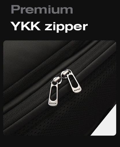 Bange Men Fashion Backpack 15.6 inch Multifunctional Waterproof Backpack Daily Travel Bag Casual School Rucksack with Buckle