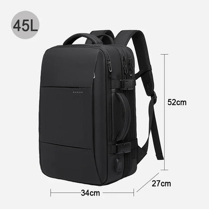 Big Big Bag #0015 - BANGE Expandable Waterproof Backpack – 17.3" Laptop Travel & Work Bag for Men