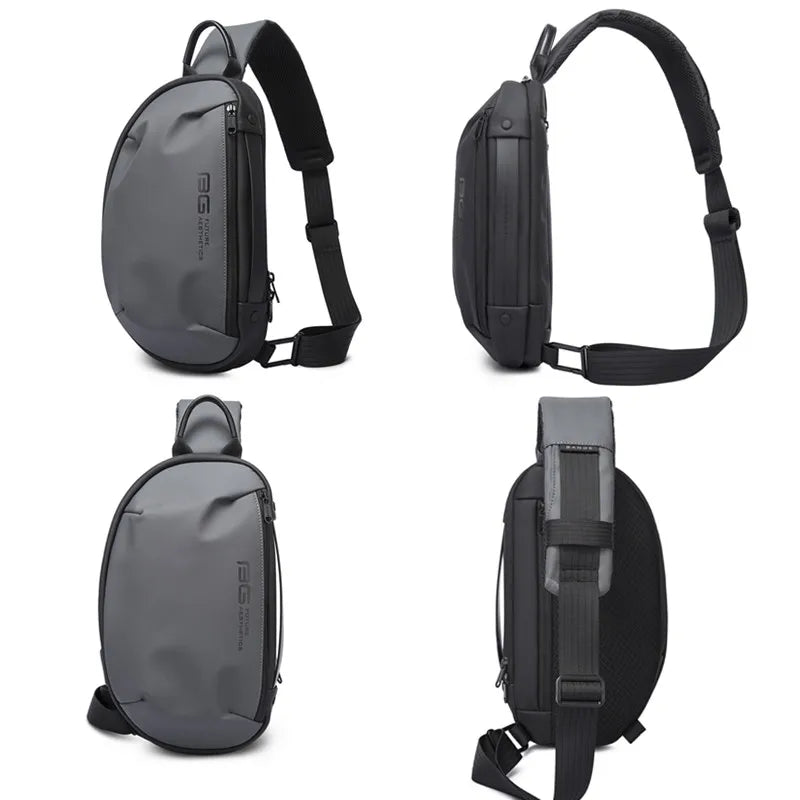 BANGE 2022 New Anti-theft Multifunction Crossbody Bag Shoulder Messenger Bags Male Waterproof Short Trip Chest Bag Pack for Men