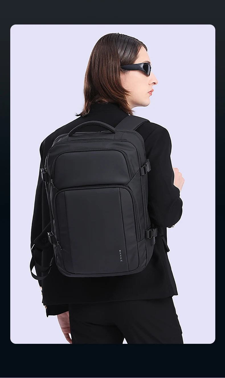 Big Big Bag #0035 - BANGE Large Capacity Laptop Backpack – 15.6" Waterproof Oxford with USB