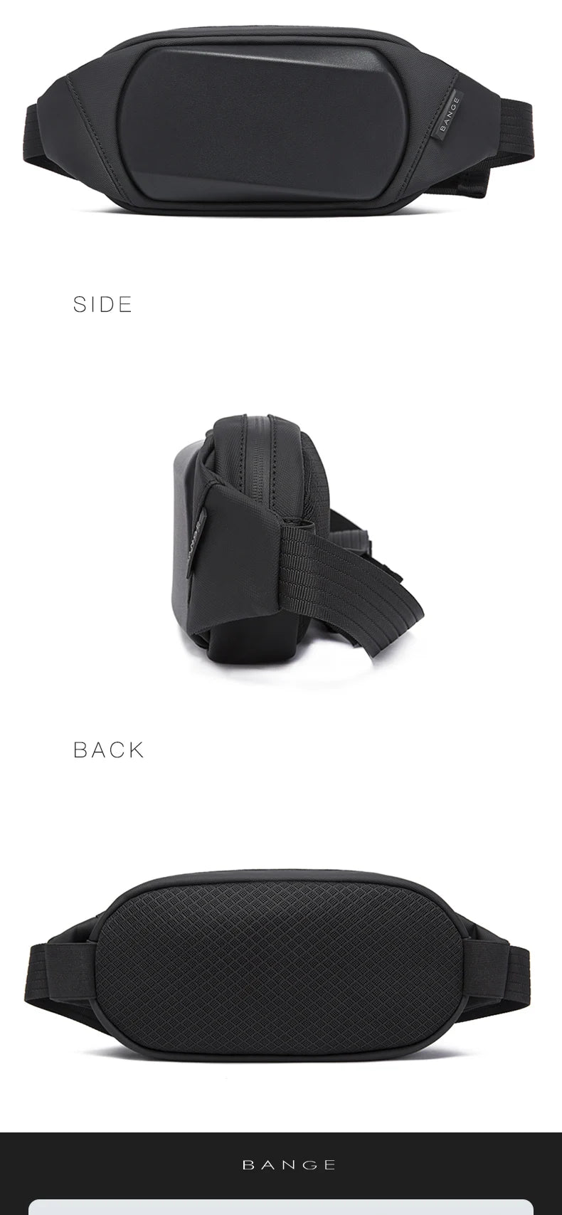 BANGE Chest Bag New Multifunction Crossbody Shoulder Messenger Bags Lightweight Anti-Theft Anti-stain Waterproof Short Trip Pack