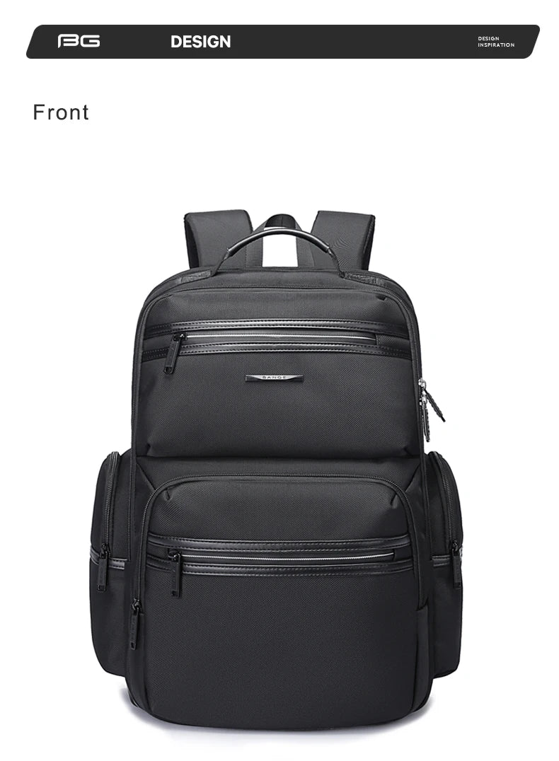 BANGE Anti Theft Laptop Backpack 15.6" Anti-wrinkle Waterproof USB Recharging Oxford Backpack Men Fashion Travel Bag Backpacks