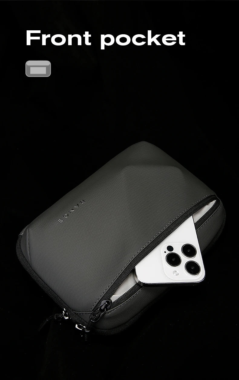 BANGE Multi-Layers Tech Pouch Oxford Warerproof Organizer Case Portable Data Cable Storage Bag Gadget Bag for Travel USB Charger