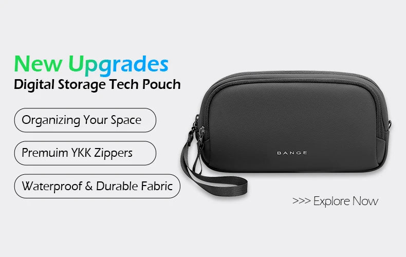 BANGE New Business Backpack Men's Anti-Theft Computer Bag Big Capacity 14.1 Inch Laptop Bagpack Men Elegant Waterproof